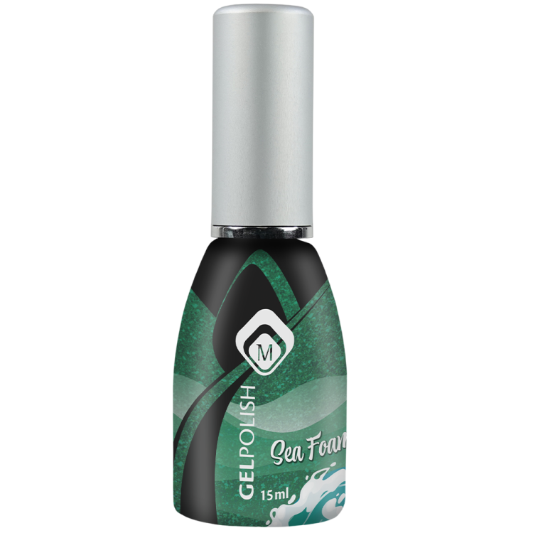 Гель лак с шиммером  Sea Foam  Glitter 15 мл 