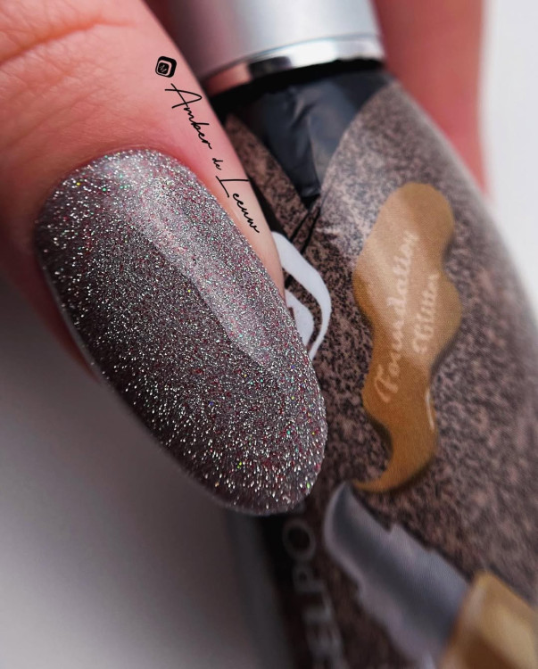 Гель лак Foundation Glitter 15 мл (светоотражайка)